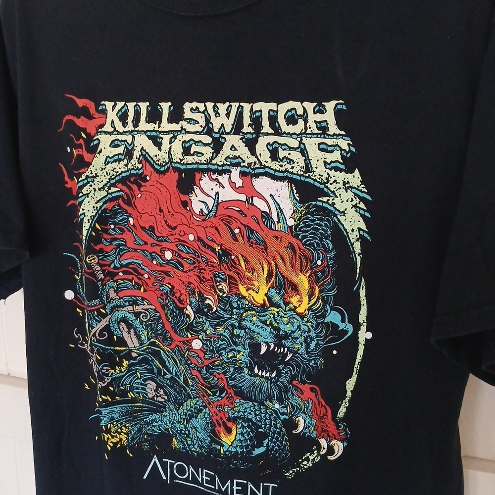 Killswitch Engage T-Shirt Music Band Men's Medium Black Graphic Concert Tee SS - Picture 6 of 10